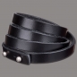 Preview: Wrap Bracelet 10mm Fourfold Wrap - Black