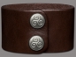 Preview: Leather Bracelet 40mm (1 9/16 inch) brown