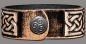 Preview: Lederarmband 24mm Knoten (1) schwarz-antik