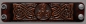 Preview: Leather Wristband 48mm (1 7/8 inch) Triskel Dragon-Heads (3) brown-antique