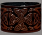 Preview: Lederarmband 48mm keltisches Kreuz (6) braun-antik