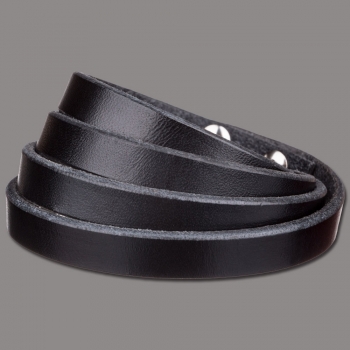 Wrap Bracelet 10mm Fourfold Wrap - Black
