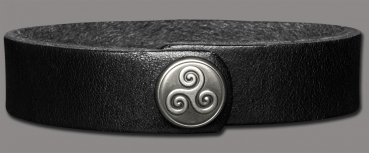 Leather Bracelet 16mm (5/8 inch) black