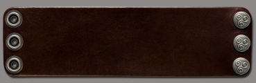 Leather Bracelet 56mm (2 1/5 inch) brown