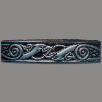 Leather Bracelet Celtic 16mm (5/8 inch) Heron (10)