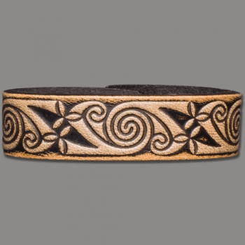 Leather Bracelet 20mm (4/5 inch) Spirale (4)