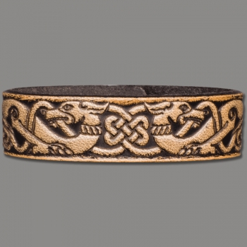 Leather Bracelet 20mm (4/5 inch) Hunting Dogs (8)