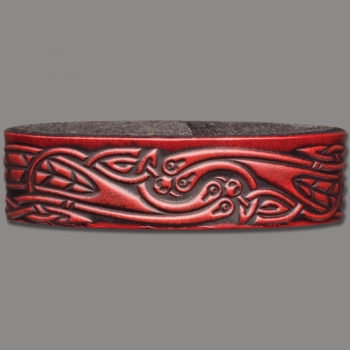 Leather Wristband 20mm (4/5 inch) Snake (11)