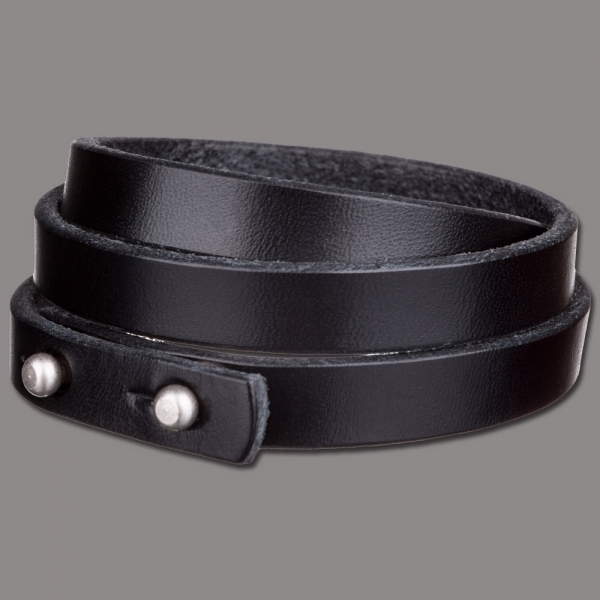 Wrap Bracelet 10mm Triple Wrap - Black