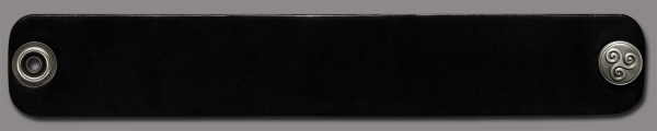 Leather Bracelet 32mm (1 1/4 inch) black