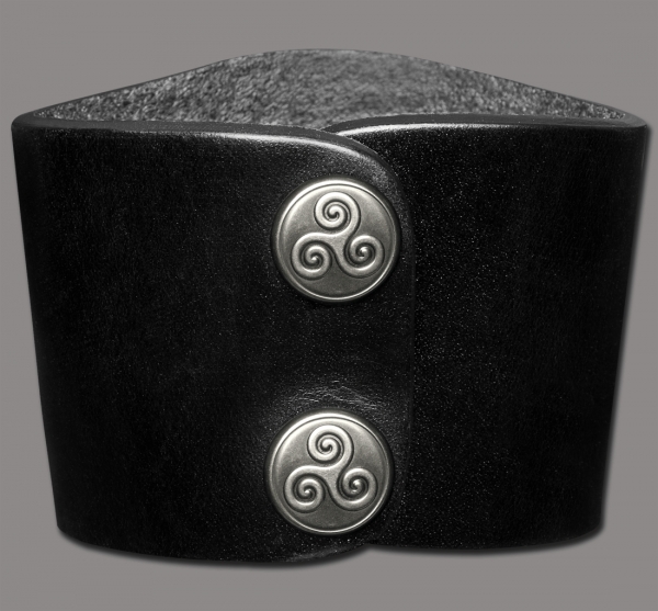 Leather Bracelet 60mm (2 3/8 inch) black