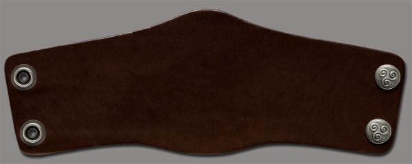 Leather Bracelet 80mm (2 3/8 inch) brown