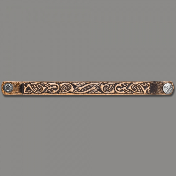 Leather Bracelet 16mm (5/8 inch) Crane (14)