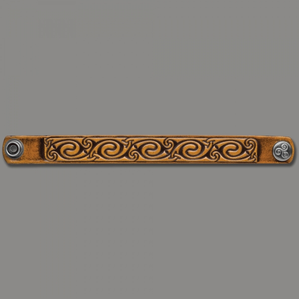 Leather Bracelet 20mm (4/5 inch) Spiral (5)