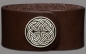 Preview: Leather Wristband 'Celtic Concho Classic' 32mm brown