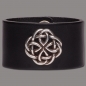 Preview: Lederarmband 'Knot Round' schwarz