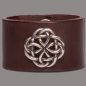 Preview: Lederarmband Knot Round braun