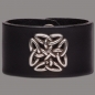 Preview: Lederarmband Knot Square schwarz