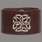 Preview: Leather Bracelet Knot Square brown