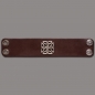 Preview: Leather Bracelet Knot Square brown