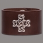 Preview: Leather Bracelet Cross Knot brown