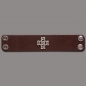Preview: Leather Bracelet Cross Knot brown