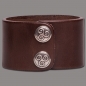 Preview: Leather Bracelet Knot Round brown