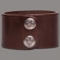 Preview: Leather Bracelet Knot Square brown