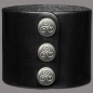 Preview: Leather Bracelet 56mm (2 1/5 inch) black