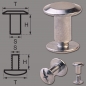 Preview: Schraubnieten 7MM nickel-geschwärzt