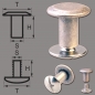 Preview: Screw Rivets 7MM silver-antique