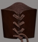 Preview: Leather Wristbands 90 mm (lace-up - 3 9/16 inch) brown