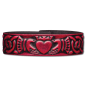 Preview: Leather Wristband 20mm (4/5 inch) Claddagh (7)