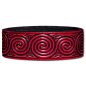 Preview: Lederarmband 24mm Spirale (3) kirschrot-antik