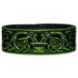Preview: Leather Bracelet 24mm (15/16 inch) Tree of Life (7) green-antique