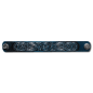 Preview: Lederarmband 24mm Triskele mit Schlangen (6) blau-antik