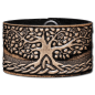 Preview: Leather Bracelet 40mm (1 9/16 inch) Tree of Life (6) black-antique