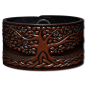 Preview: Leather Bracelet 40mm (1 9/16 inch) Tree of Life (6) brown-antique