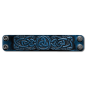 Preview: Lederarmband 40mm Dreifalt (4) blau-antik