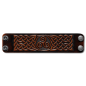 Preview: Leather Wristband 48mm (1 7/8 inch) Triskel Knotwork (7) brown-antique
