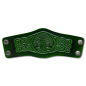Preview: Leather Bracelet 80mm (3 1/8 inch) Tree of Life in Knotwork (6) green-antique