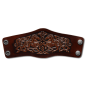Preview: Leather Bracelet 80mm (3 1/8 inch) Horses (11) brown-antique