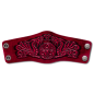Preview: Leather Bracelet 80mm (3 1/8 inch) Dragons (12) cherryred-antique