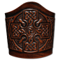 Preview: Leather Bracelet 90mm (3 9/16 inch) Celtic Cross (4) brown-antique