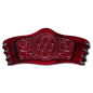 Preview: Leather Bracelet 90mm (3 9/16 inch) Spiral with Dragons (1) cherryred-antique