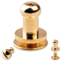 Preview: Knopfschraubnieten 4,5mm messing-glänzend (goldfarben)