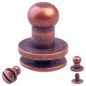 Preview: Button Screw Studs 5mm copper-antique