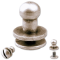 Preview: Knopfschraubnieten 5mm silber-antik