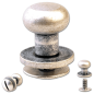 Preview: Knopfschraubnieten 8mm silber-antik