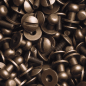 Preview: Knopfschraubnieten 6mm messing-antik